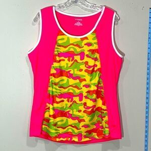 Pink Workout Top By Jennifer Lauren Activewear. Size XL.